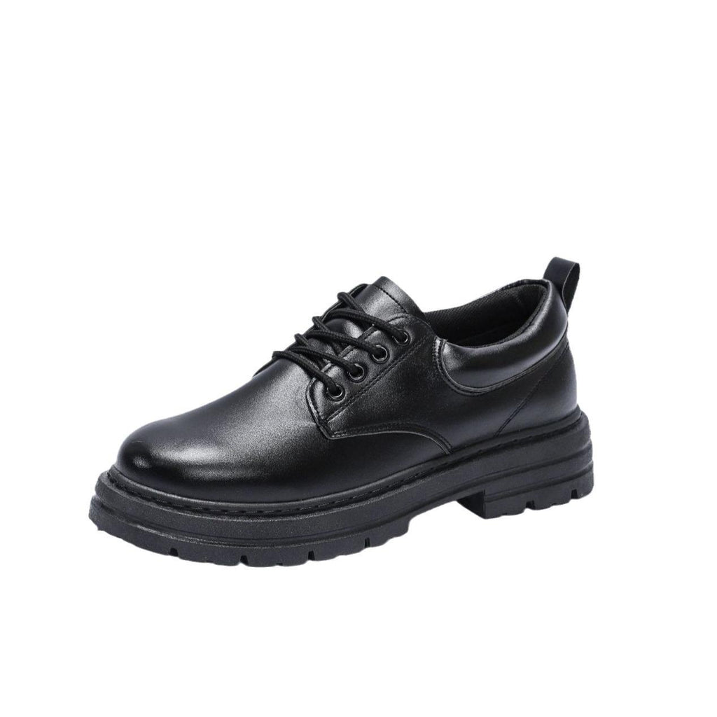Men's Lace-up Durable Black Business All-Match Thick Sneakers